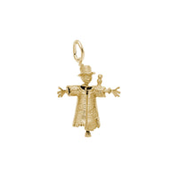 Amulet stracha na wróble żółty (14K) główny - Popular Jewelry - Nowy Jork