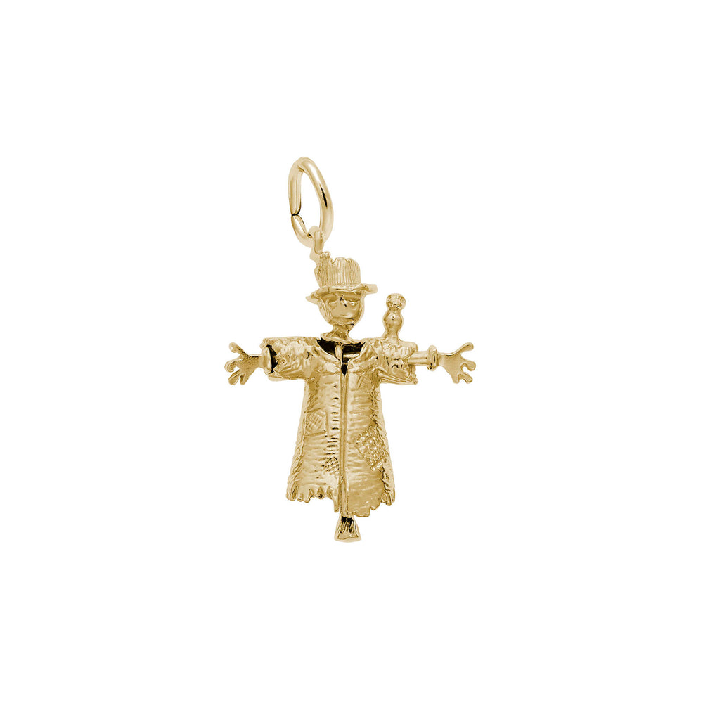 Scarecrow Charm yellow (14K) main - Popular Jewelry - New York
