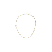 Scattered Freshwater Pearl Necklace (14K) full - Popular Jewelry - New York