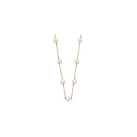 Necklace tal-perli tal-ilma ħelu mxerrda (14K) prinċipali - Popular Jewelry - New York