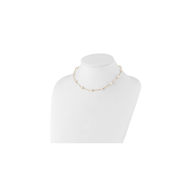 Scattered Freshwater Pearl Necklace (14K) preview - Popular Jewelry - New York