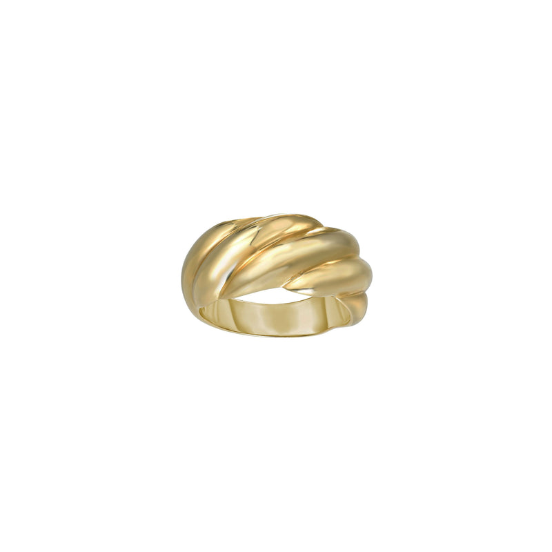 Sculpted Dome Ring (14K) main - Popular Jewelry - New York
