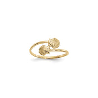 Sea Shell Bypass Ring (14K) main - Popular Jewelry - New York