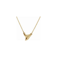 Shark Tooth Necklace (14K) front - Popular Jewelry - New York