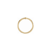 Sideways Cross Ring yellow (14K) setting - Popular Jewelry - New York