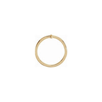 Sideways Cross Ring yellow (14K) dejinta - Popular Jewelry - New York