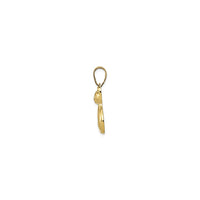 Sitting Cat Charm (14K) side - Popular Jewelry - New York