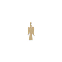 Slender Praying Angel Pendant (14K) back - Popular Jewelry - New York