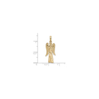 Slender Praying Angel Pendant (14K) scale - Popular Jewelry - New York