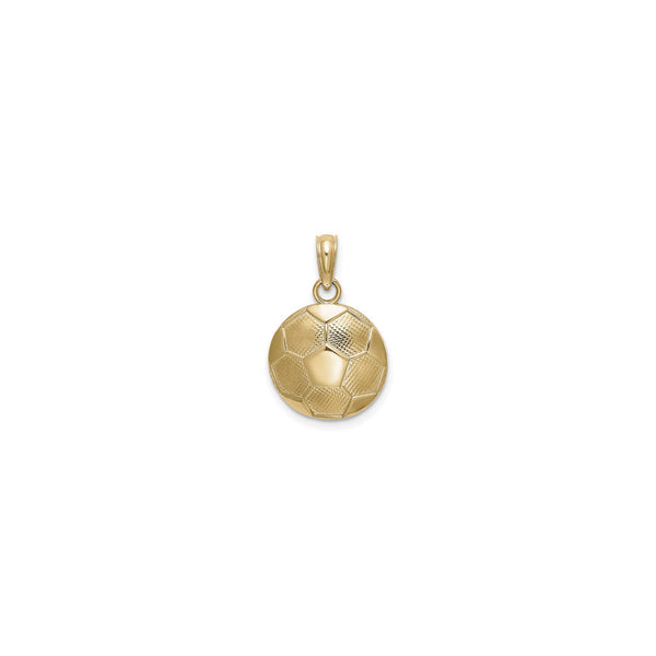 Small Soccer Ball Pendant (14K) front - Popular Jewelry - New York