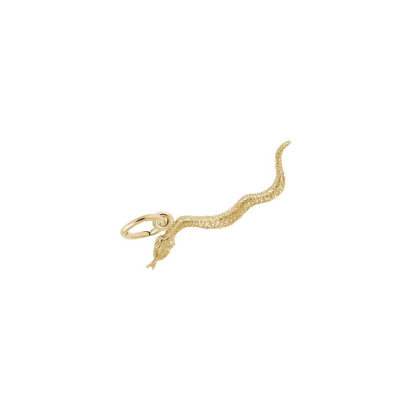 Snake Charm yellow (14K) main - Popular Jewelry - New York