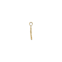 Soccer Kick Pendant (14K) side - Popular Jewelry - New York