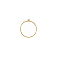 单石圆形钻石可叠戴戒指 (14K) 镶嵌 - Popular Jewelry  - 纽约
