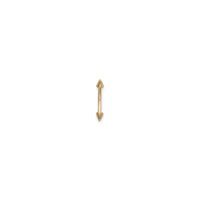 اسپائڪ ابرو سوراخ ڪرڻ (14K) سامهون - Popular Jewelry - نيو يارڪ