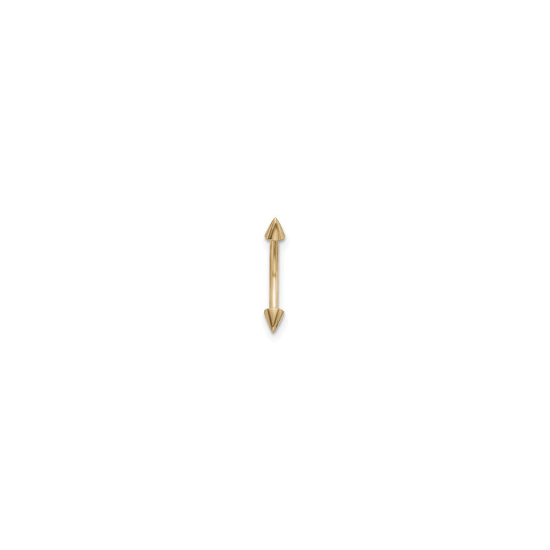 Spike Eyebrow Piercing (14K) front - Popular Jewelry - New York