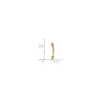 اسپائڪ ابرو سوراخ ڪرڻ (14K) اسڪيل - Popular Jewelry - نيو يارڪ