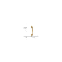 Spike Eyebrow Piercing (14K) scale - Popular Jewelry - New York