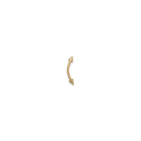 Spike Eyebrow Piercing (14K) side - Popular Jewelry - New York
