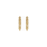 Spike Hoop Earrings (14K) front - Popular Jewelry - New York