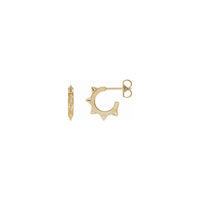 Spike Hoop Earrings (14K) main - Popular Jewelry - New York