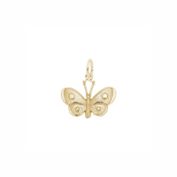 Spotted Wings Butterfly Charm yellow (14K) main - Popular Jewelry - New York