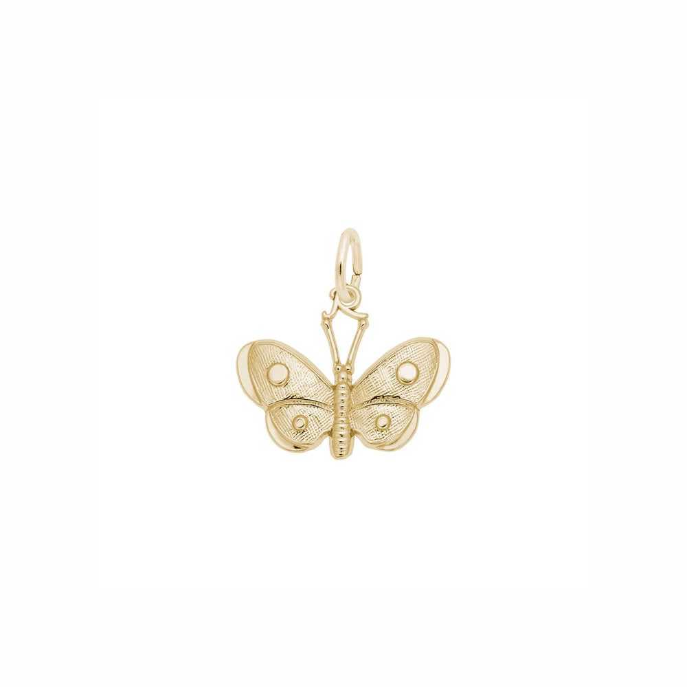 Spotted Wings Butterfly Charm yellow (14K) main - Popular Jewelry - New York