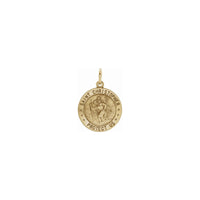 St. Christopher Medal (14K) front - Popular Jewelry - New York