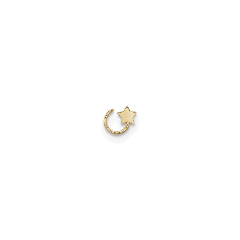 Star Nose Ring (14K) front - Popular Jewelry - New York