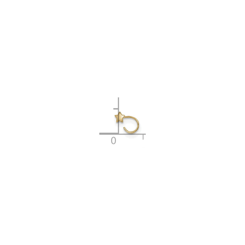 Star Nose Ring (14K) scale - Popular Jewelry - New York
