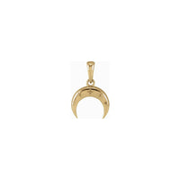 Pendant tal-Qamar Starry Crescent (14K) quddiem - Popular Jewelry - New York
