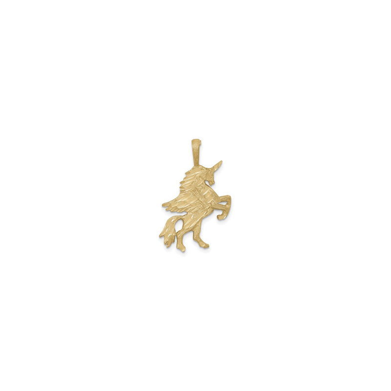 Sublime Rearing Unicorn Pendant (14K) front - Popular Jewelry - New York