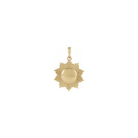 Sun Pendant (14K) front - Popular Jewelry - New York