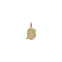Textured Paint Palette Pendant (14K) front - Popular Jewelry - New York