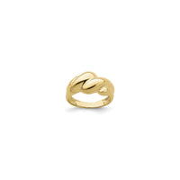 Thick Croissant Dome Ring (14K) main - Popular Jewelry - New York