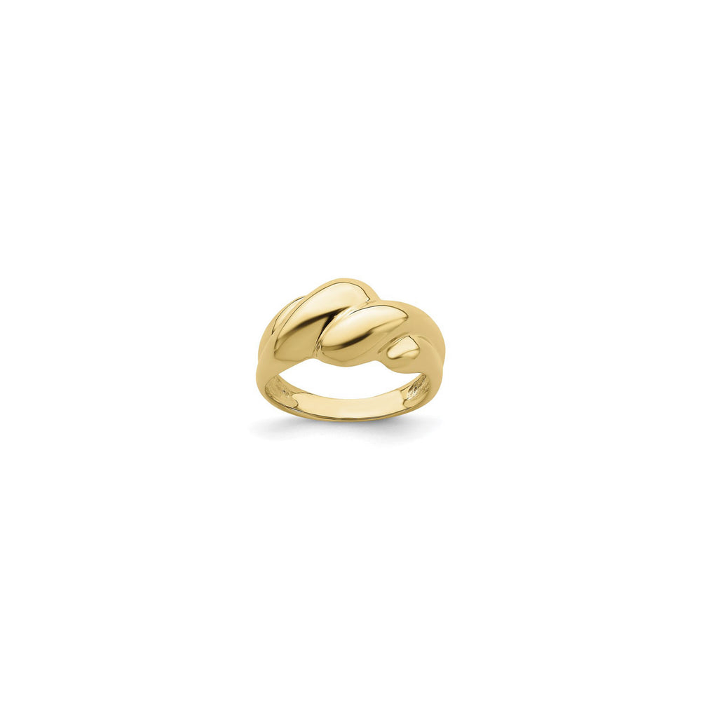 Thick Croissant Dome Ring (14K) main - Popular Jewelry - New York