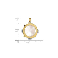 Tiny 3-D Moveable Tambourine Pendant (14K) scale - Popular Jewelry - New York
