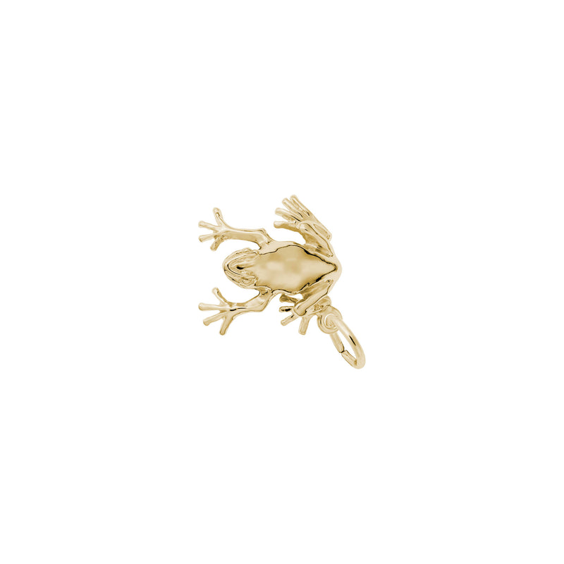 Tree Frog Charm yellow (14K) main - Popular Jewelry - New York