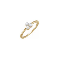 Trinity Cluster Pearl Ring (14K) principale - Popular Jewelry - New York