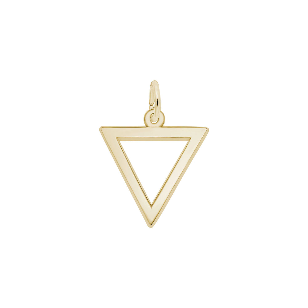 Trinity Triangle Charm yellow (14K) main - Popular Jewelry - New York