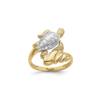 亀と波のリング (14K) メイン - Popular Jewelry - ニューヨーク