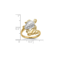 Turtle and Tidal Wave Ring (14K) scale - Popular Jewelry - ニューヨーク