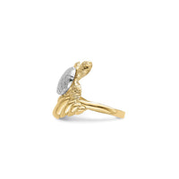 Turtle and Tidal Wave Ring (14K) side  - Popular Jewelry - New York