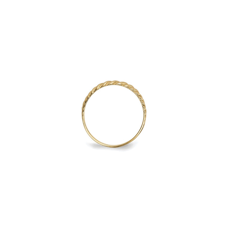 Twist 3 mm Ring (14K) setting - Popular Jewelry - New York
