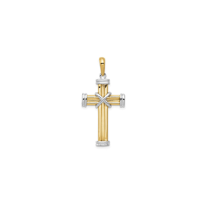 Two-Tone Latin Cross Pendant (14K) main - Popular Jewelry - New York