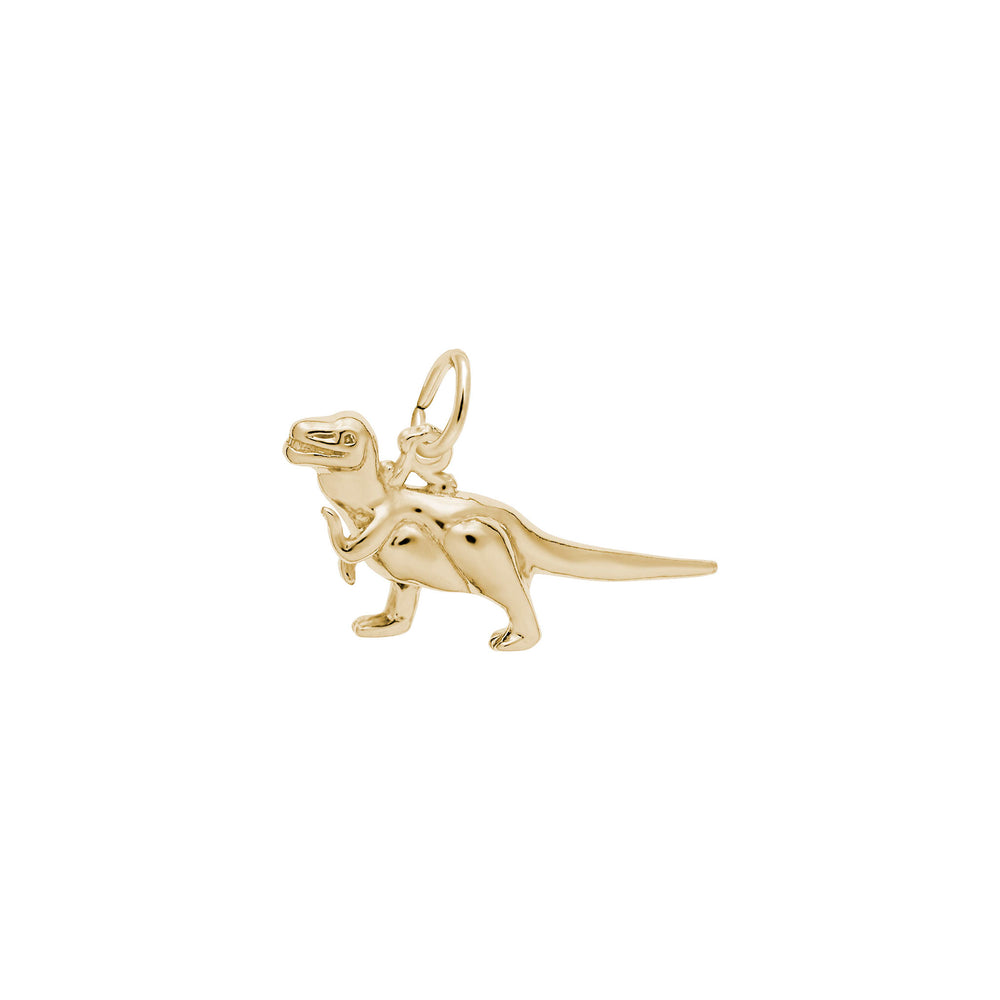 Tyrannosaurus Rex Dinosaur Pendant yellow (14K) main - Popular Jewelry - New York