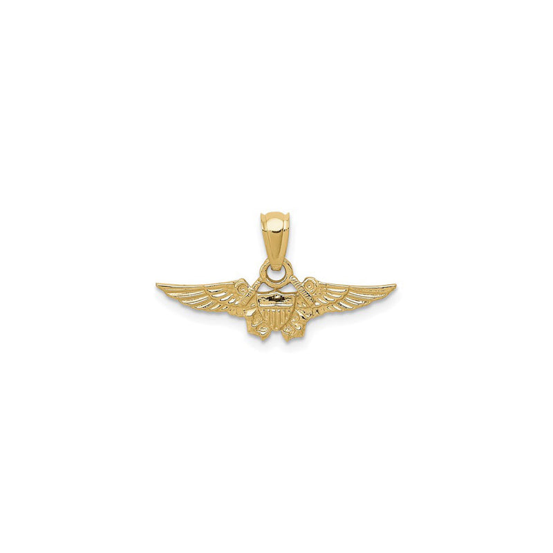 U.S. Naval Flight Officer Emblem Pendant (14K) front - Popular Jewelry - New York