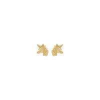 ইউনিকর্ন হেড স্টাড কানের দুল হলুদ (14K) সামনে - Popular Jewelry - নিউ ইয়র্ক