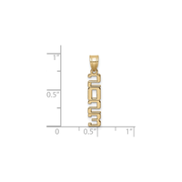 Vertical 2023 Pendant (14K) scale - Popular Jewelry - New York