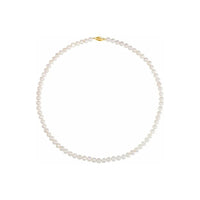 Սպիտակ քաղցրահամ ջրի մարգարիտ վզնոց (14K) 18 - Popular Jewelry - Նյու Յորք