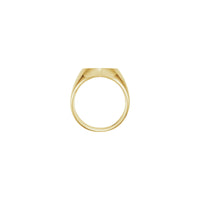 Wholesome Heart Signet Ring yellow (14K) side - Popular Jewelry - New York